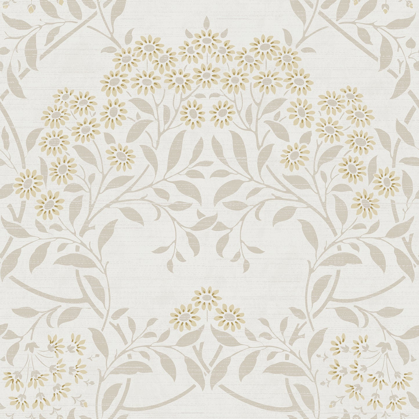 York Wallcoverings Arthouse Penelope Light Yellow Floral Damask Wallpaper Botanical Bohemian Light Yellow  Wallpaper - AH100184AH