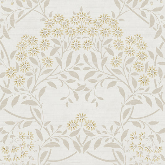 York Wallcoverings Arthouse Penelope Light Yellow Floral Damask Wallpaper Botanical Bohemian Light Yellow  Wallpaper - AH100184AH