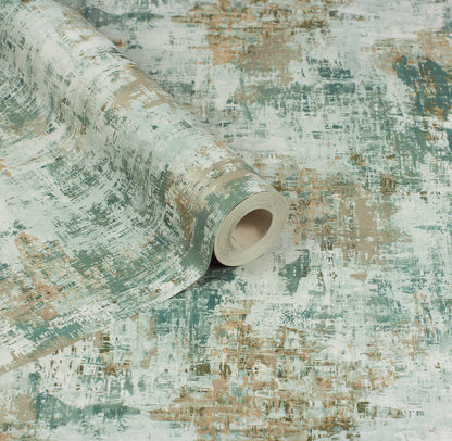 York Wallcoverings Arthouse Sergio Green Abstract Texture Wallpaper Abstract Industrial Green  Wallpaper - AH100193AH