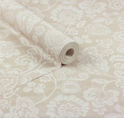York Wallcoverings Arthouse Verity Neutral Jacobean Trail Wallpaper Botanical Traditional Neutral  Wallpaper - AH100194AH
