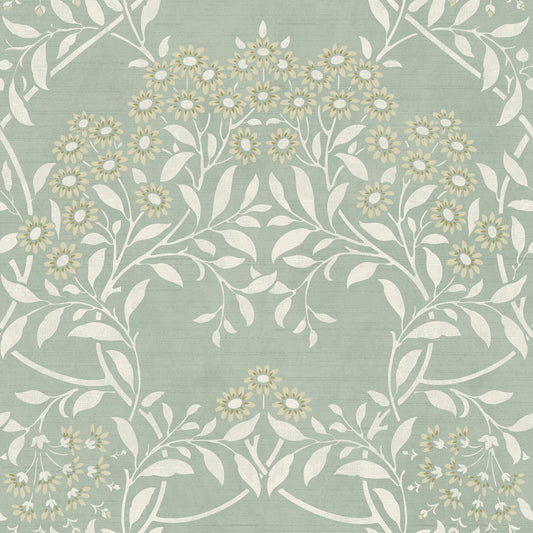 York Wallcoverings Arthouse Penelope Green Floral Damask Wallpaper Botanical Bohemian Green  Wallpaper - AH100195AH