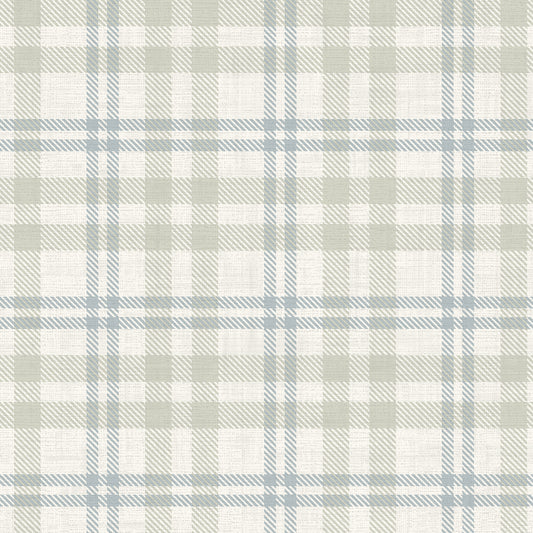 York Wallcoverings Arthouse Corrine Neutral Countryside Check Wallpaper Graphics Farmhouse Neutral  Wallpaper - AH294606