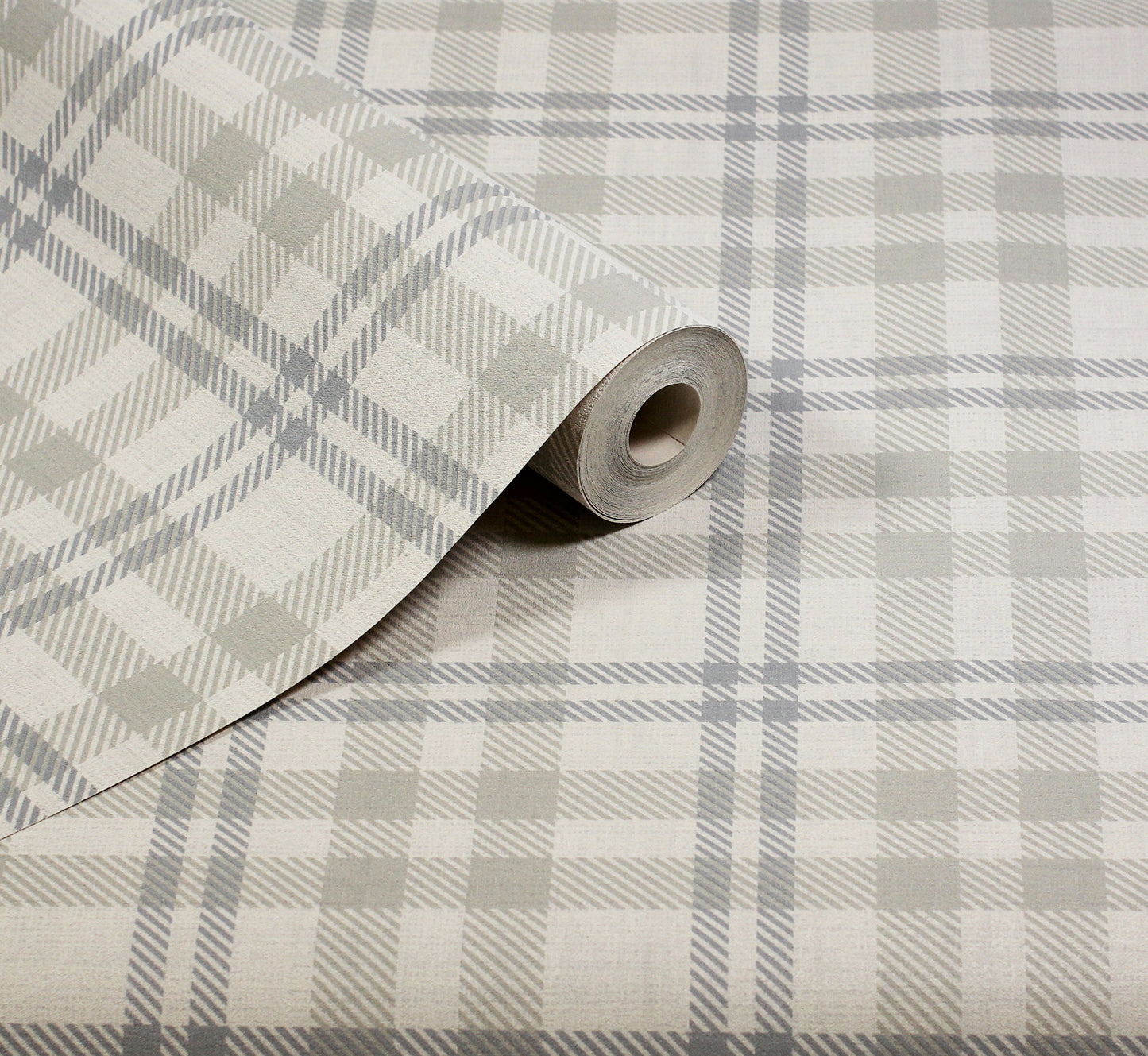 York Wallcoverings Arthouse Corrine Neutral Countryside Check Wallpaper Graphics Farmhouse Neutral  Wallpaper - AH294606