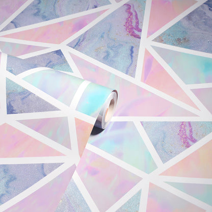 York Wallcoverings Arthouse Lizzie Pastel Triangles Wallpaper Graphics Kids Pastel  Wallpaper - AH296002