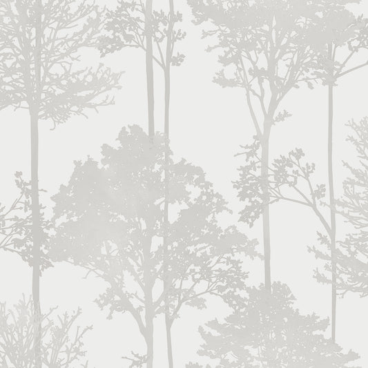York Wallcoverings Arthouse Indra Neutral Forest Silhouette Wallpaper Botanical Modern Neutral  Wallpaper - AH296102