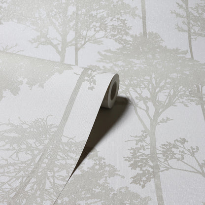 York Wallcoverings Arthouse Indra Neutral Forest Silhouette Wallpaper Botanical Modern Neutral  Wallpaper - AH296102