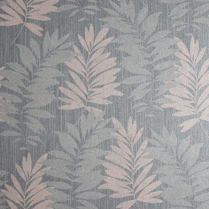 York Wallcoverings Arthouse Bernis Slate Palm Leaf Wallpaper Botanical Tropical Slate  Wallpaper - AH296200