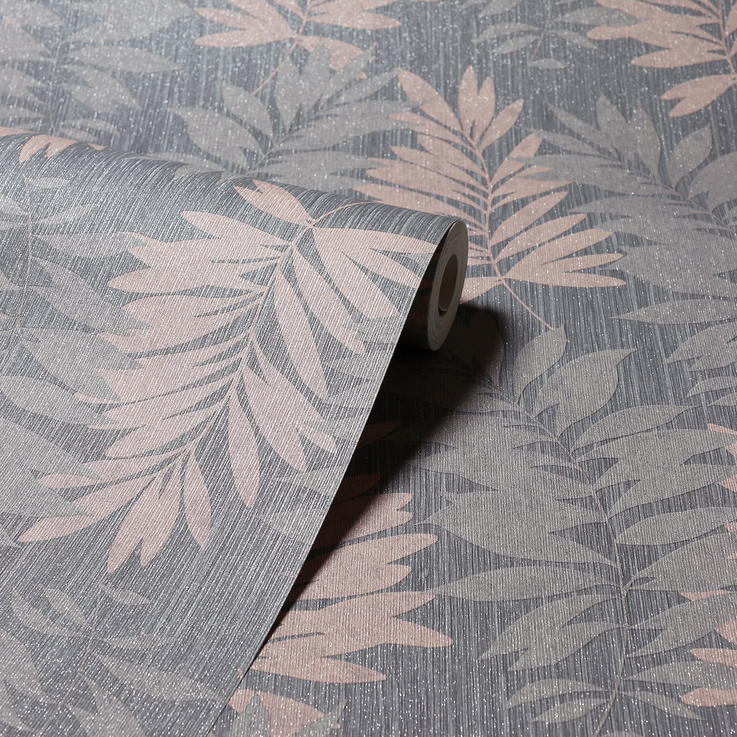York Wallcoverings Arthouse Bernis Slate Palm Leaf Wallpaper Botanical Tropical Slate  Wallpaper - AH296200
