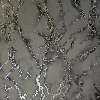 York Wallcoverings Arthouse Siward Charcoal Metallic Marble Wallpaper Graphics Glam Charcoal  Wallpaper - AH296702