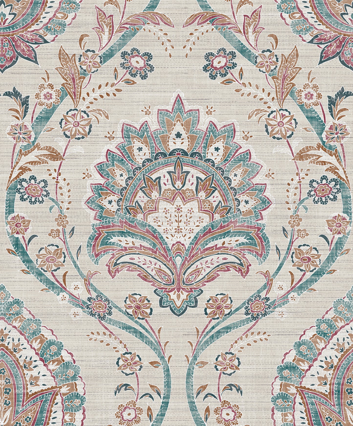 York Wallcoverings Arthouse Teigen Multicolor Floral Damask Wallpaper Graphics Bohemian Multicolor  Wallpaper - AH296909