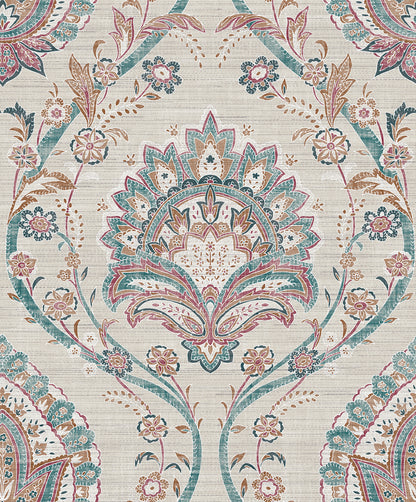 York Wallcoverings Arthouse Teigen Multicolor Floral Damask Wallpaper Graphics Bohemian Multicolor  Wallpaper - AH296909
