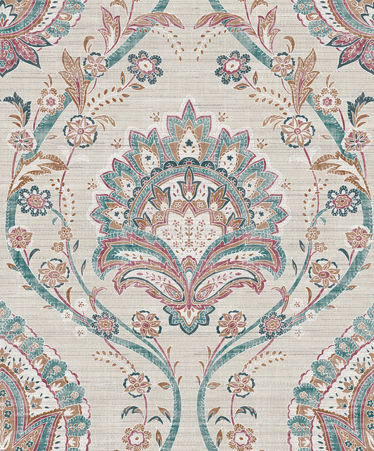 York Wallcoverings Arthouse Teigen Multicolor Floral Damask Wallpaper Graphics Bohemian Multicolor  Wallpaper - AH296909