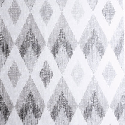 York Wallcoverings Arthouse Fitzgerald Grey Ikat Diamond Wallpaper Graphics Modern Grey  Wallpaper - AH297200
