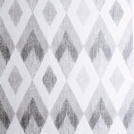 York Wallcoverings Arthouse Fitzgerald Grey Ikat Diamond Wallpaper Graphics Modern Grey  Wallpaper - AH297200