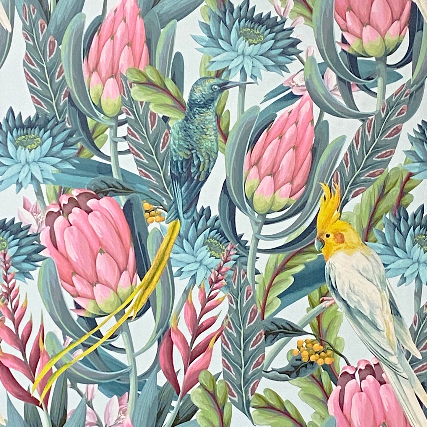 York Wallcoverings Arthouse Celia Multicolor Tropical Birds Wallpaper Animals Tropical Multicolor  Wallpaper - AH297905