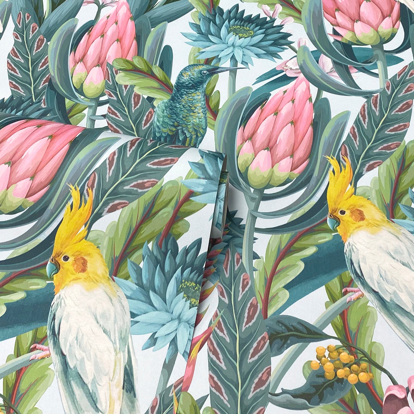 York Wallcoverings Arthouse Celia Multicolor Tropical Birds Wallpaper Animals Tropical Multicolor  Wallpaper - AH297905