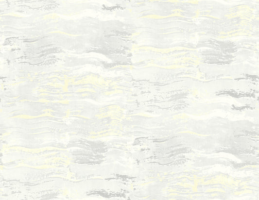 Seabrook Designs  Bleached Wave Abstract Contemporary Metallic Champagne & Gray   - AH40808