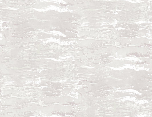 Seabrook Designs  Bleached Wave Abstract Contemporary Metallic Pearl & Gray   - AH40809
