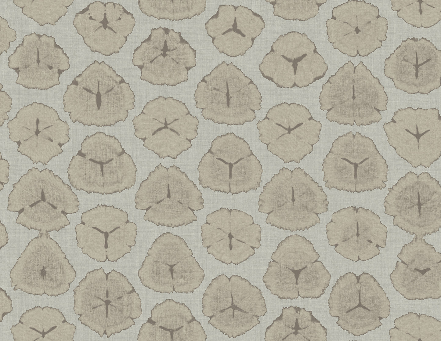 Seabrook Designs  Shibori Blossoms Floral Contemporary Metallic Champagne & Gray   - AH41300