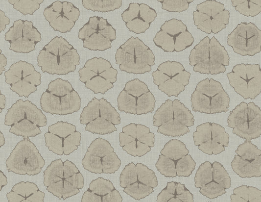 Seabrook Designs  Shibori Blossoms Floral Contemporary Metallic Champagne & Gray   - AH41300
