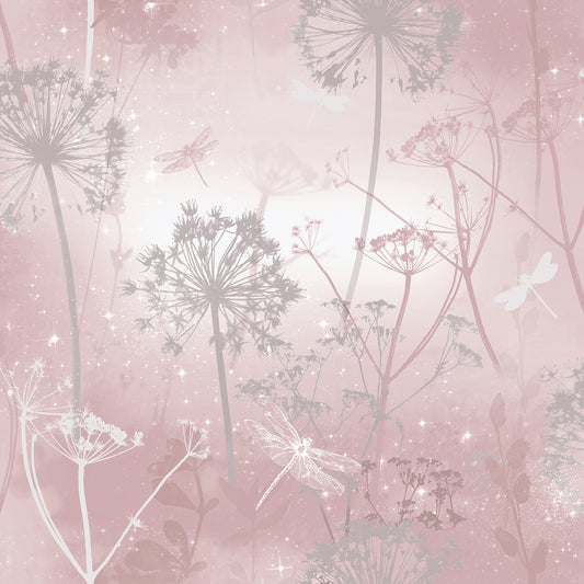 York Wallcoverings Arthouse Lena Pink Floral Wallpaper Botanical Kids Pink  Wallpaper - AH692305