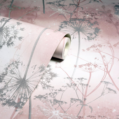 York Wallcoverings Arthouse Lena Pink Floral Wallpaper Botanical Kids Pink  Wallpaper - AH692305