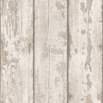 York Wallcoverings Arthouse Ambrose Cream Wood Plank Wallpaper Graphics Farmhouse Cream  Wallpaper - AH694700