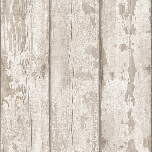 York Wallcoverings Arthouse Ambrose Cream Wood Plank Wallpaper Graphics Farmhouse Cream  Wallpaper - AH694700