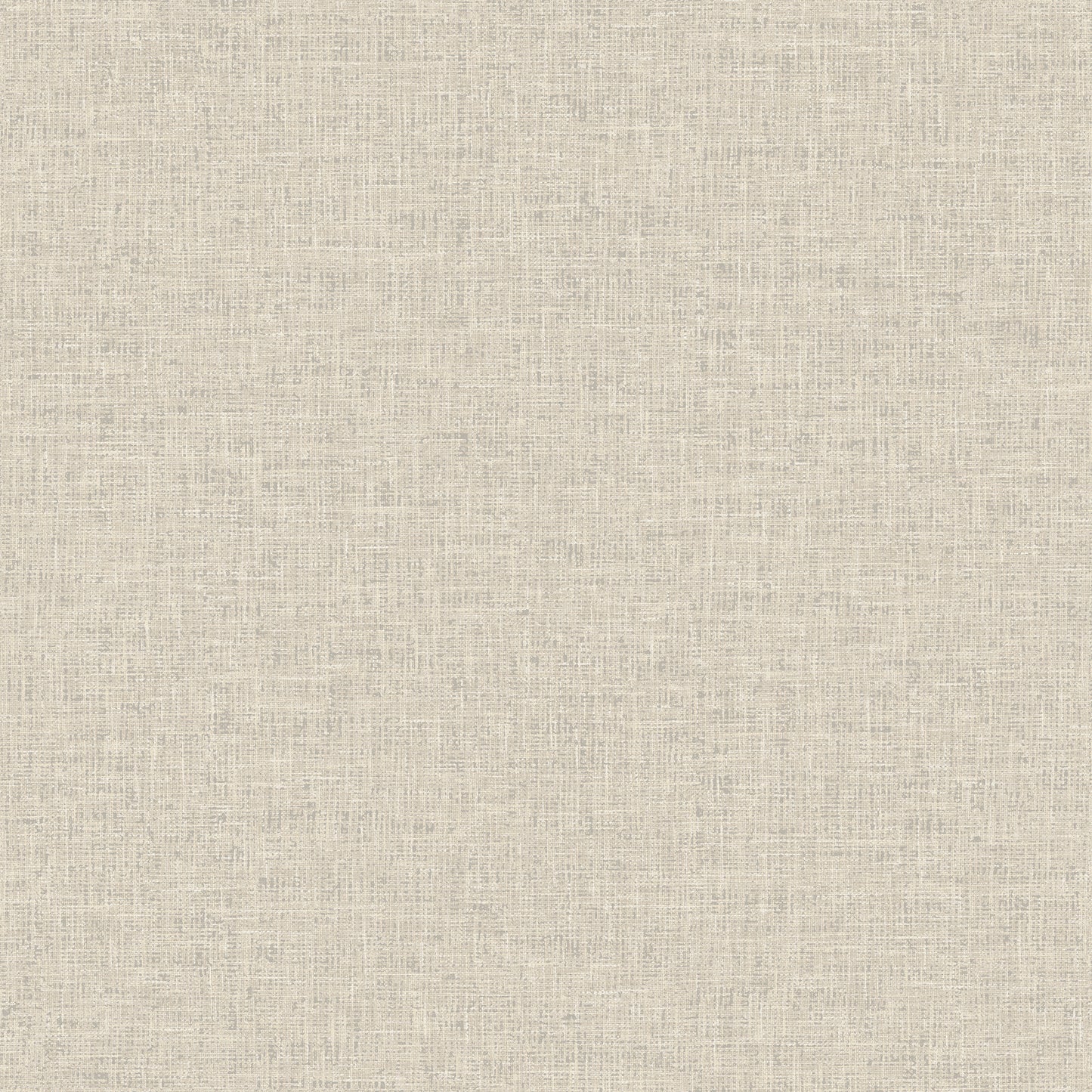 Beige linen-texture wallpaper with visible woven fibers and a neutral upholstery-like appearance.