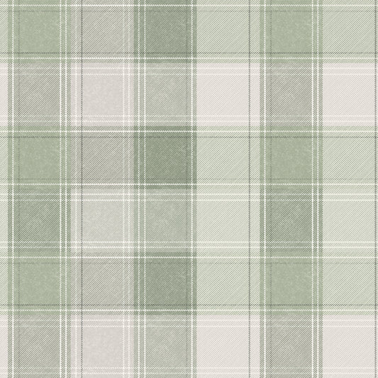 York Wallcoverings Arthouse Rita Green Country Check Wallpaper Graphics Farmhouse Green  Wallpaper - AH922806