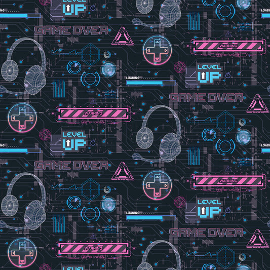 York Wallcoverings Arthouse Casper Pink Gamer Wallpaper Graphics Masculine Pink  Wallpaper - AH923803