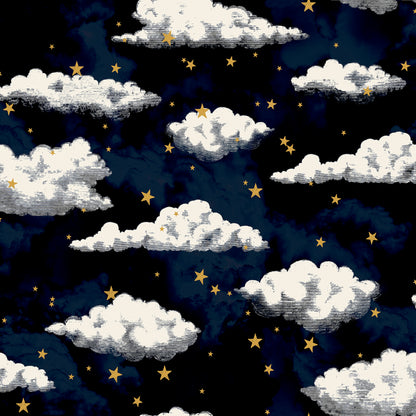 York Wallcoverings Arthouse Zeno Navy Starry Skies Wallpaper Nature Kids Navy  Wallpaper - AH923907