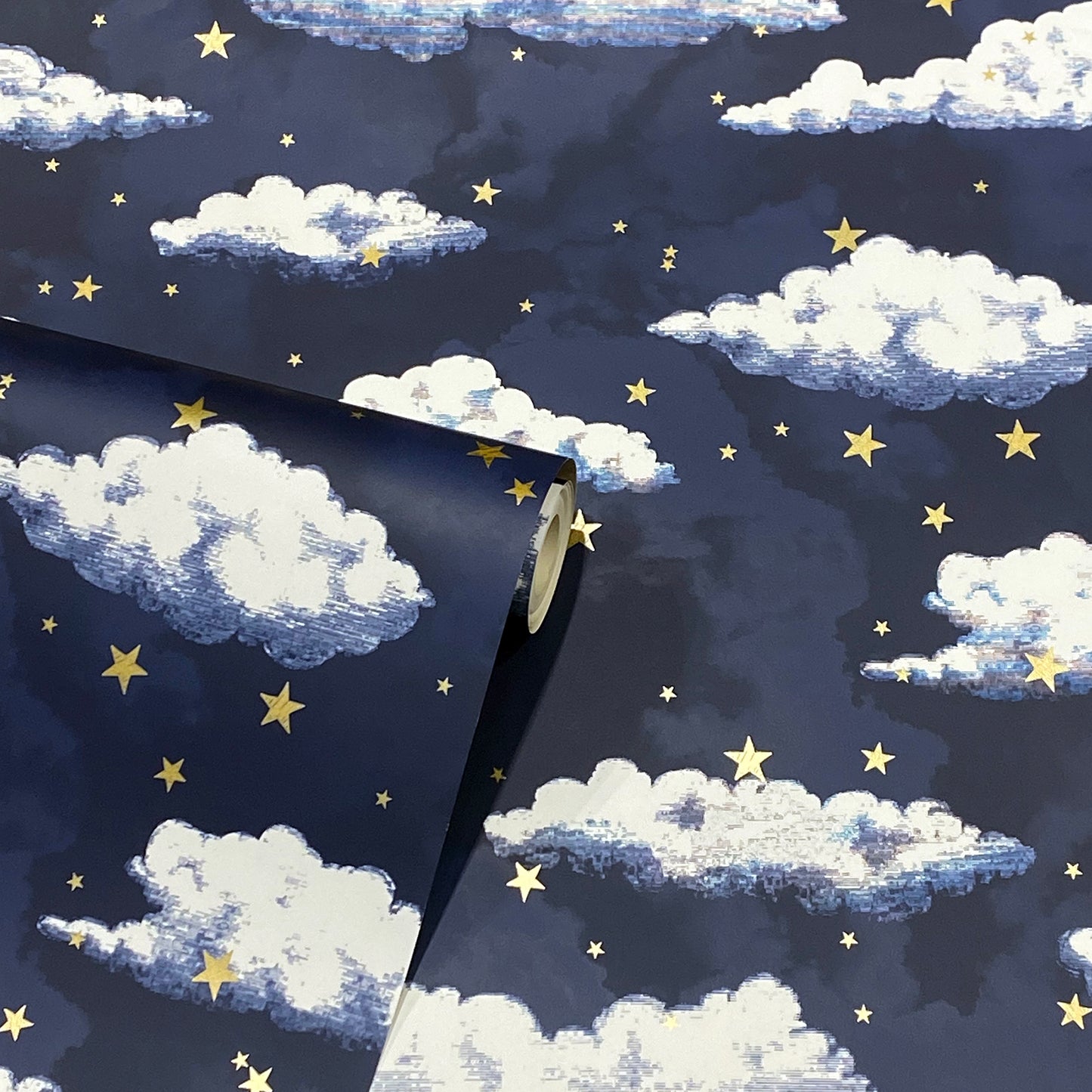 York Wallcoverings Arthouse Zeno Navy Starry Skies Wallpaper Nature Kids Navy  Wallpaper - AH923907