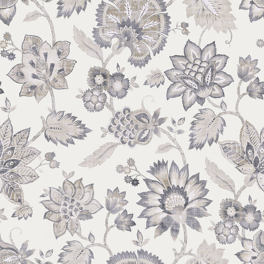 York Wallcoverings Arthouse Prudie Denim Jacobean Trail Wallpaper Botanical Traditional Denim  Wallpaper - AH924707