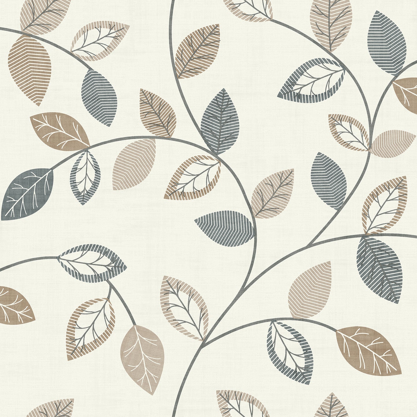 York Wallcoverings Arthouse Sylvie Neutral Leaf Trail Wallpaper Botanical Scandinavian Neutral  Wallpaper - AH925405