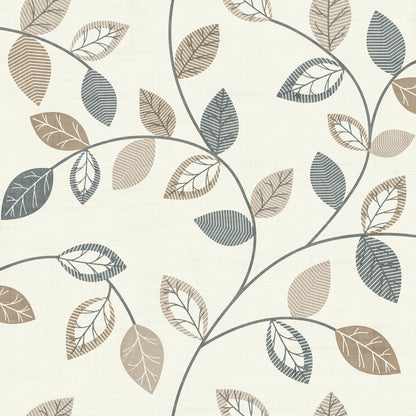 York Wallcoverings Arthouse Sylvie Neutral Leaf Trail Wallpaper Botanical Scandinavian Neutral  Wallpaper - AH925405
