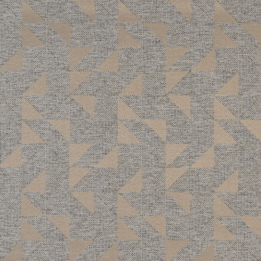 JF Fabrics Crypton AHOY 37 Fabric Geometric Brown, Grey, Black  Woven - 8946537 J8911