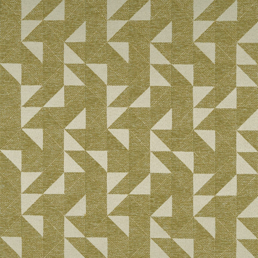 JF Fabrics Crypton AHOY 77 Fabric Geometric Green, Brown  Woven - 8946577 J8911