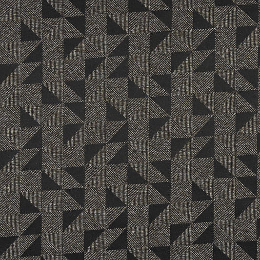 JF Fabrics Crypton AHOY 98 Fabric Geometric Black, Brown, Grey  Woven - 8946598 J8911
