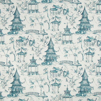 KRAVET BASICS PRINT CHINOISERIE WHITE,BLUE,   - AKEMI.15.0