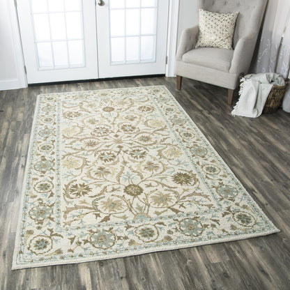 RIZZY HOME RUGS Ashlyn   Traditional 8' Round    - ASHAL2573000408RD