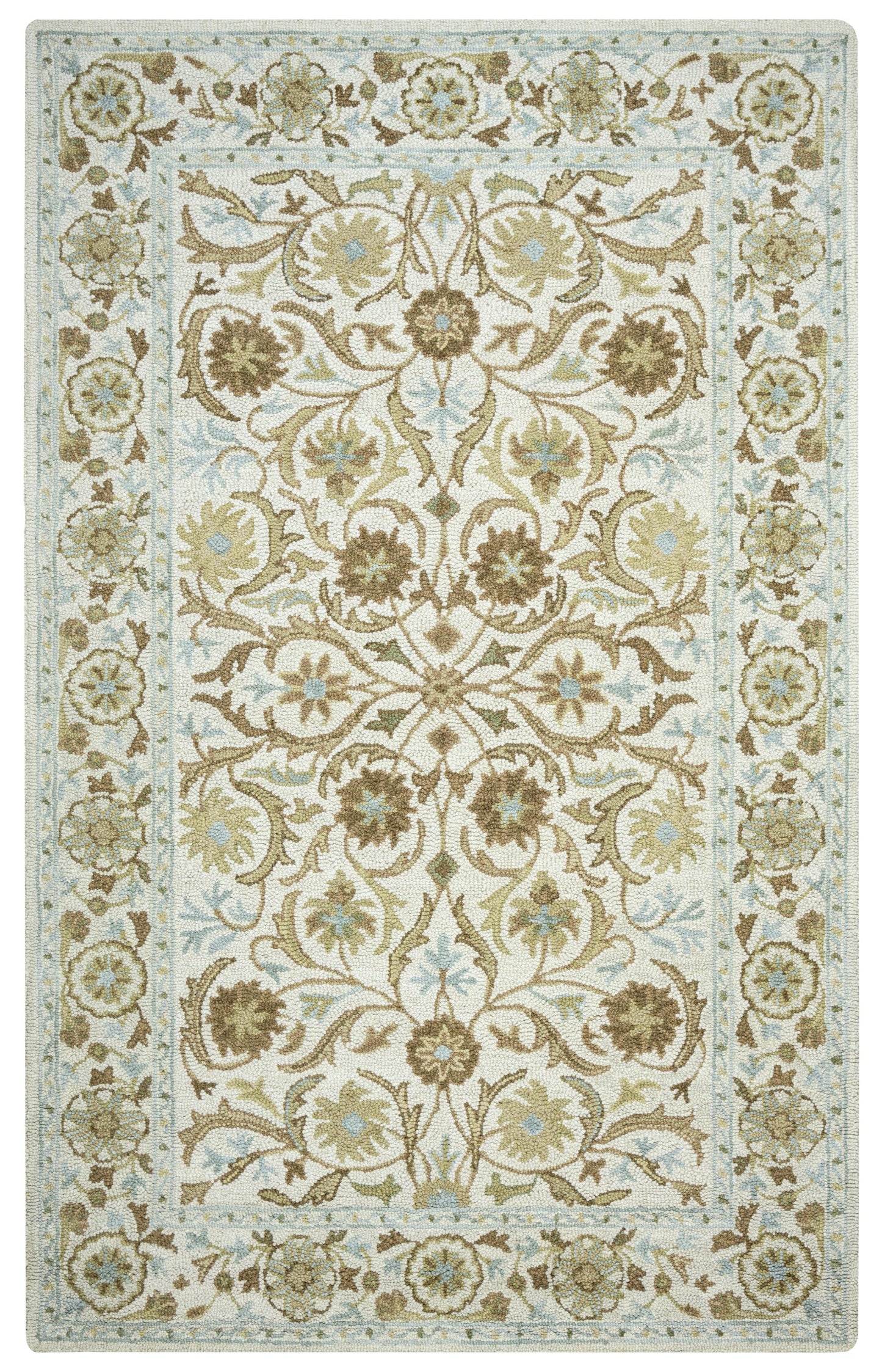 RIZZY HOME RUGS Ashlyn   Traditional 8' Round    - ASHAL2573000408RD