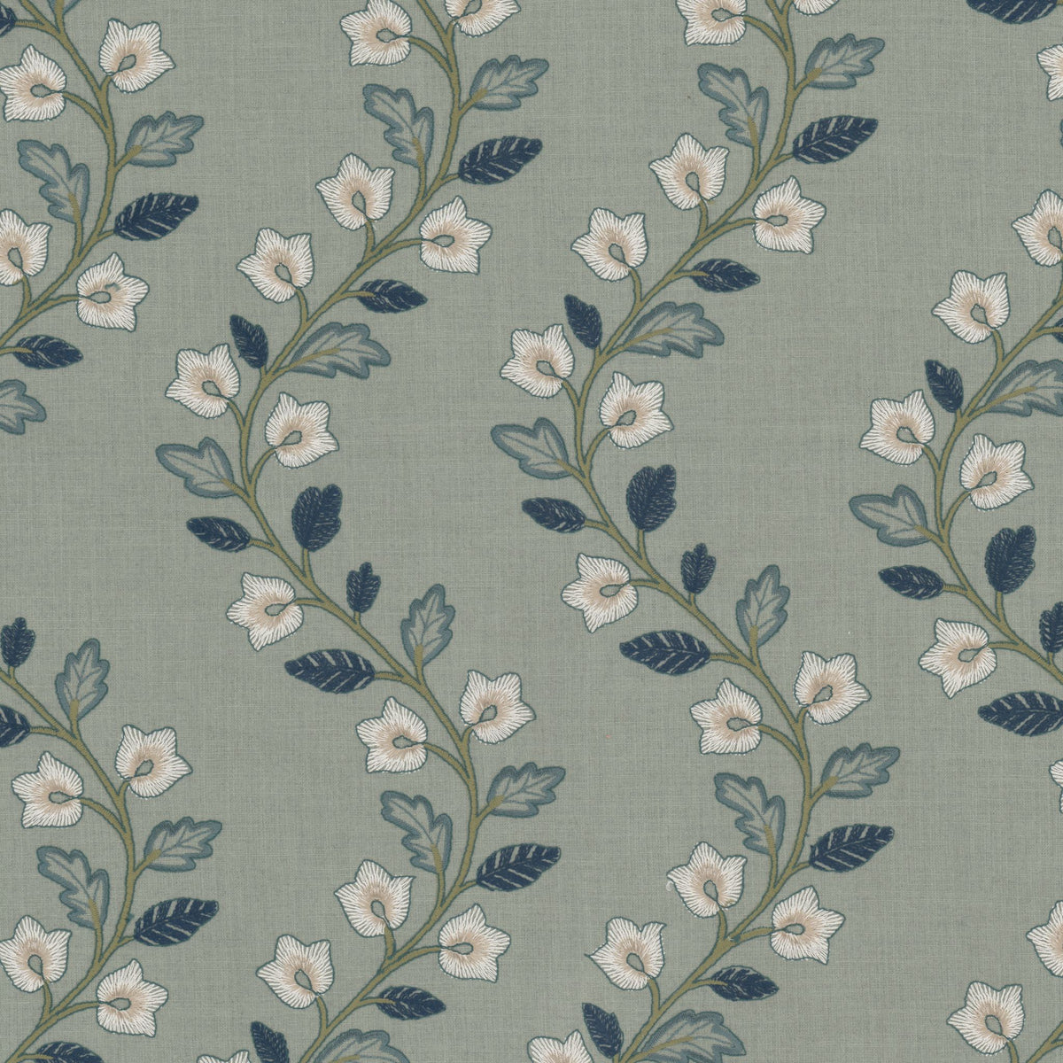 STOUT TEXTILES  MULTIPURPOSE,EMBROIDERIES TRADITIONAL, FLORAL SHORELINE   - ALAK-1