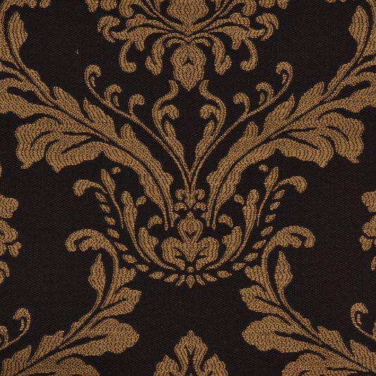 JF Fabrics ALBION 99 Fabric Traditional Black  Damask,Jacquard - 4771899 J3754