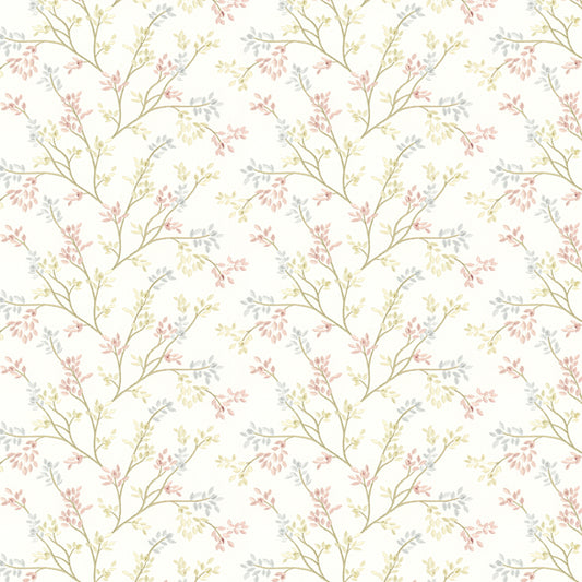 STOUT TEXTILES  MULTIPURPOSE,EMBROIDERIES TRANSITIONAL,, FLORAL CHAMPAGNE   - ALCO-1