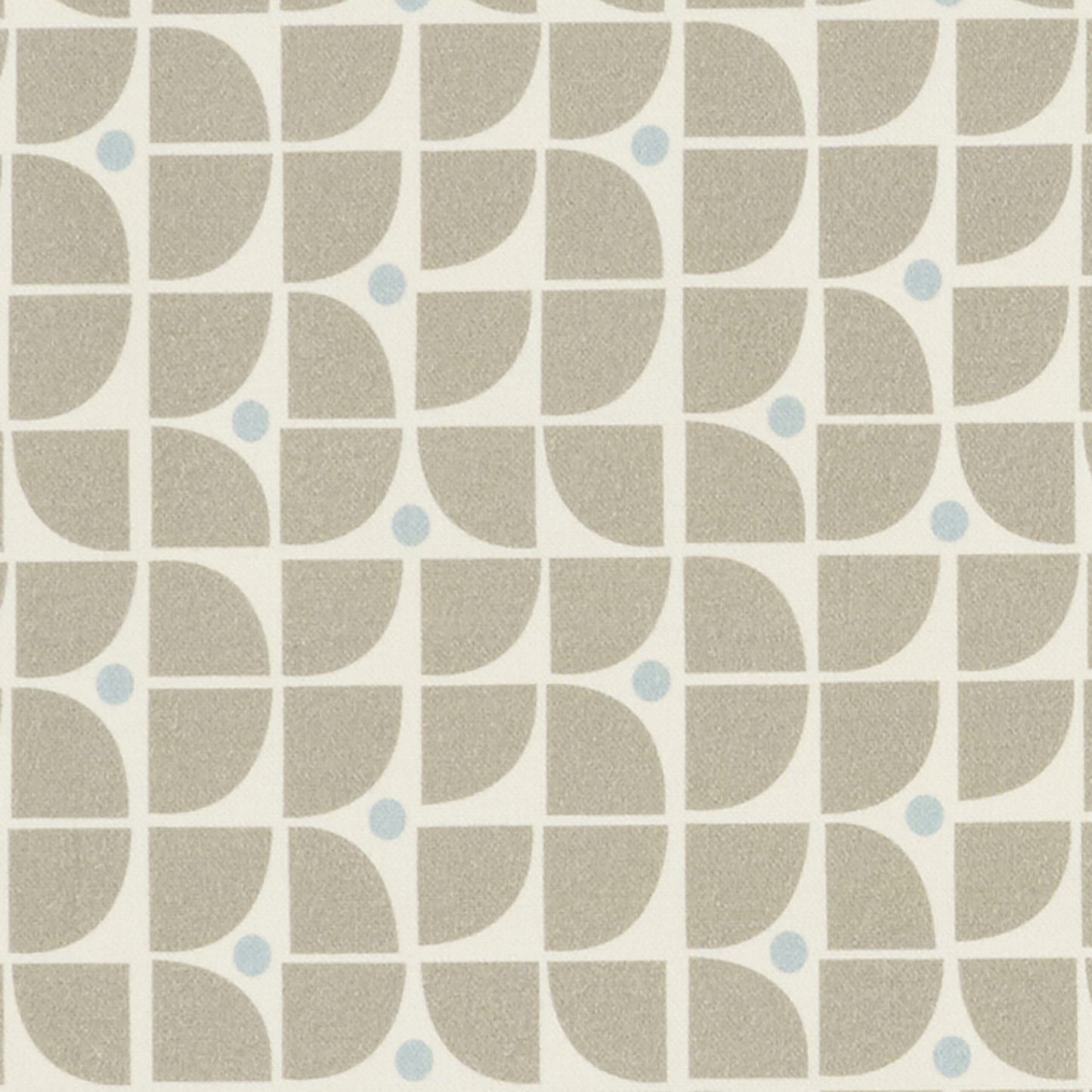 JF Fabrics ALDO 73 Fabric Geometric, Modern Beige, White, Blue  Print - 9285573 J9421