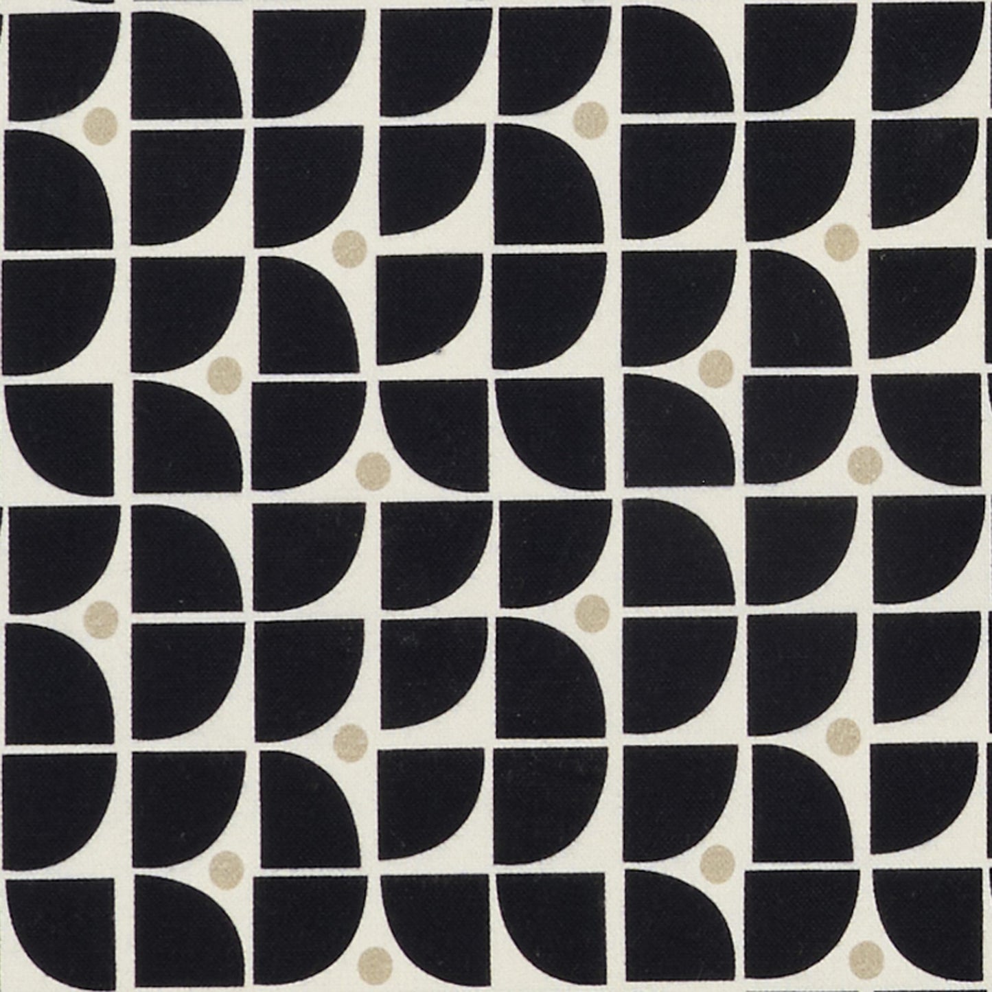 JF Fabrics ALDO 97 Fabric Geometric, Modern Black, Beige, White  Print - 9285597 J9421