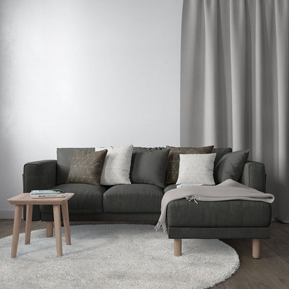 Charcoal gray solid velvet fabric swatch