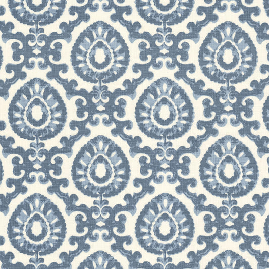 STOUT TEXTILES  MULTIPURPOSE,PRINT TRANSITIONAL,, MEDALLION CHAMBRAY   - ALLE-2