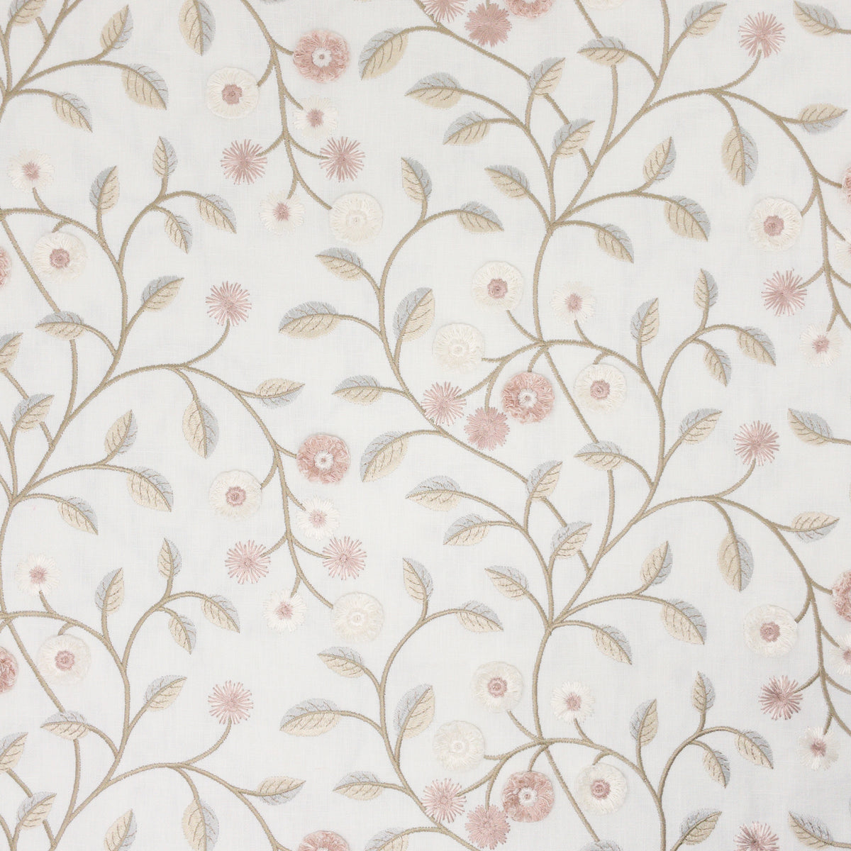 STOUT TEXTILES  MULTIPURPOSE,EMBROIDERIES TRADITIONAL, FLORAL COTTONCANDY   - ALMA-2